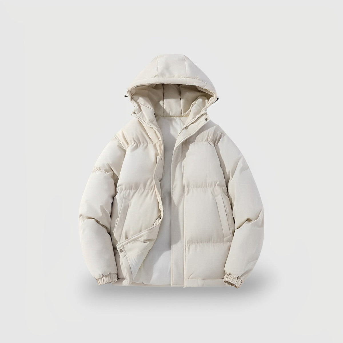 Women's Puffer Jacket – Hooded, Padded
