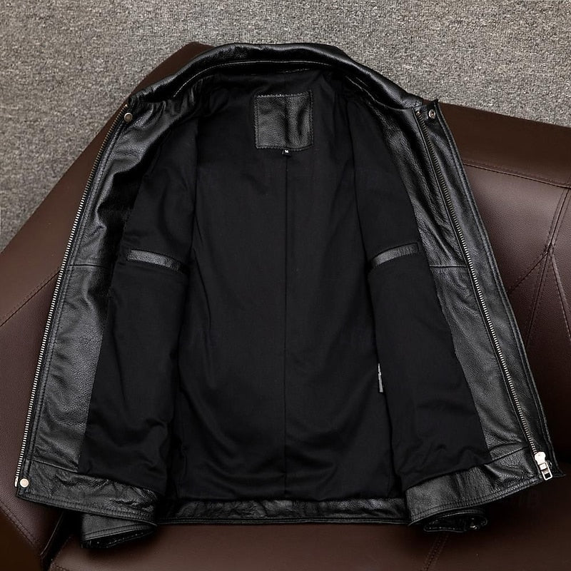 Anthony | Classic Collared Moto Jacket 3