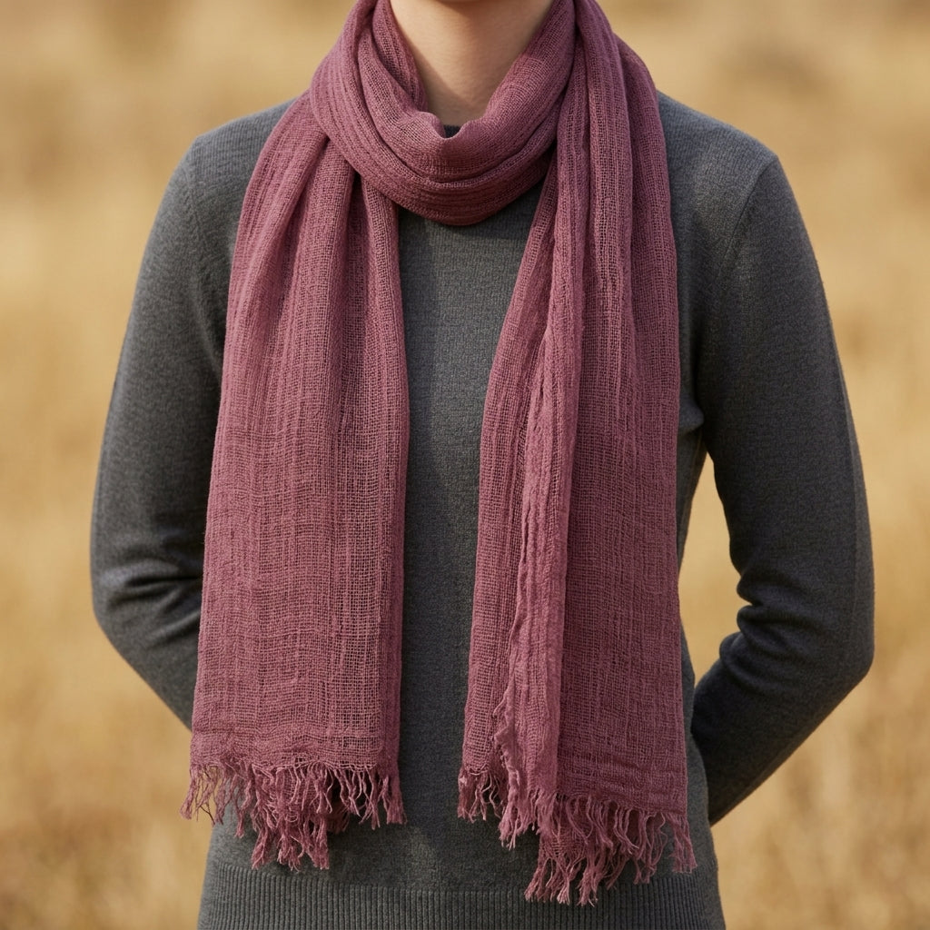 Baeza Frayed Edge Scarf 1