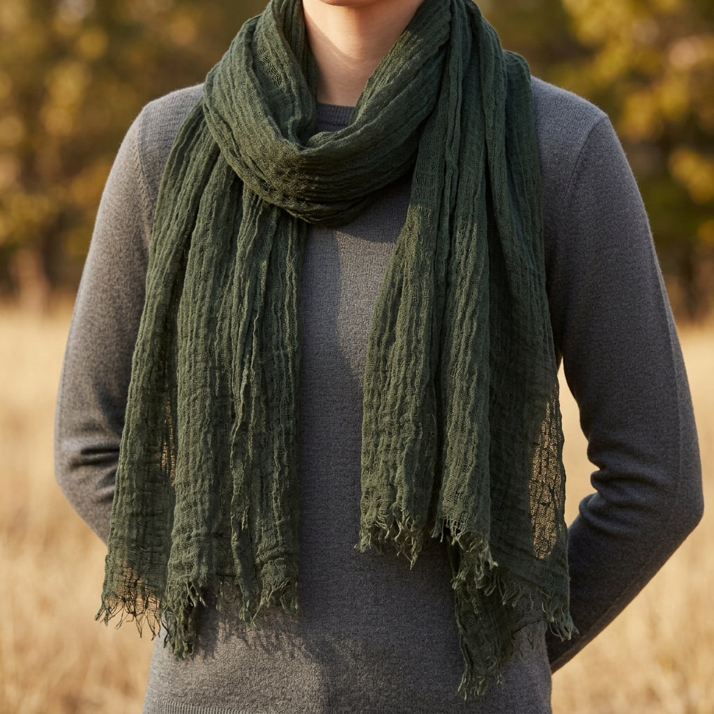 Baeza Frayed Edge Scarf 4