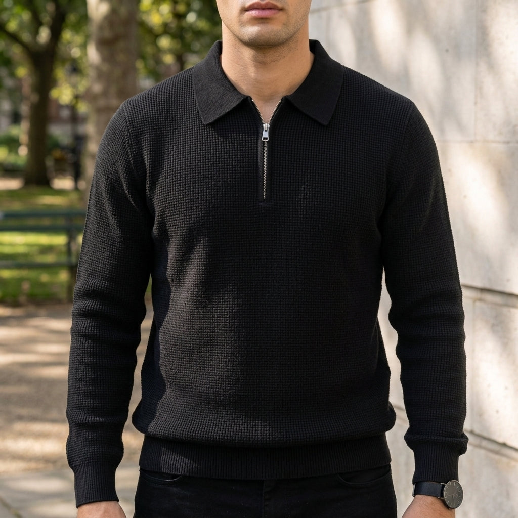 Bolzano Ribbed Quarter-Zip Sweater 2