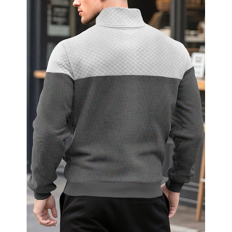 Braxton | Textured Quarter-Zip Sweatshirt 8