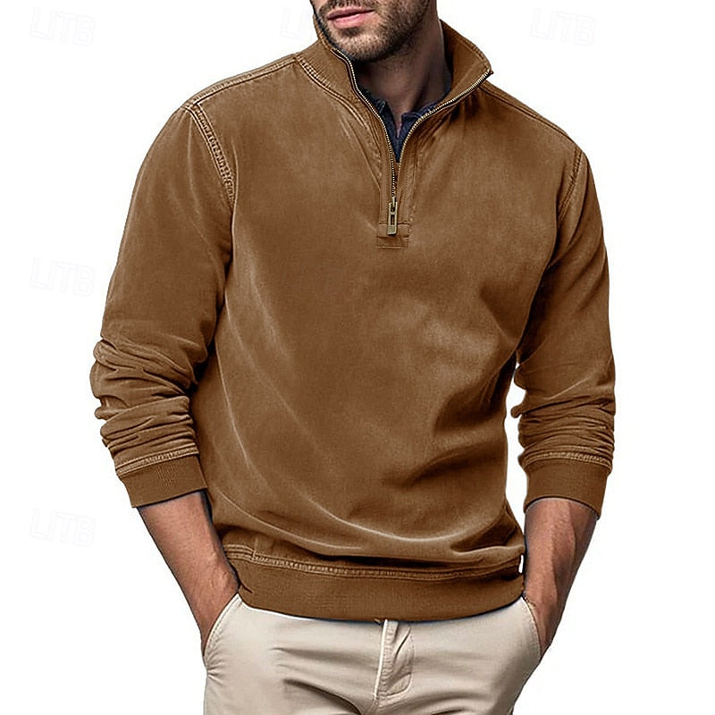 Caleb | Quarter-Zip Stand-Collar Sweatshirt 9