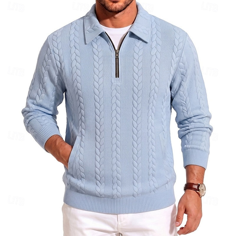 Chase | Textured Quarter-Zip Sweater 0