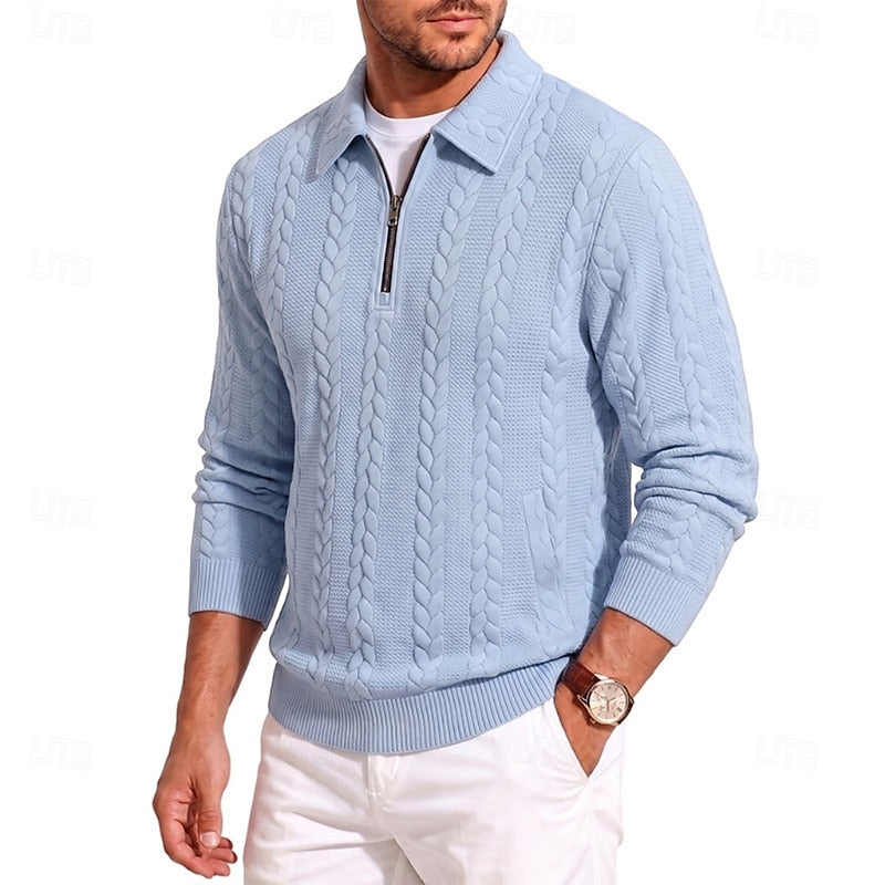 Chase | Textured Quarter-Zip Sweater 2