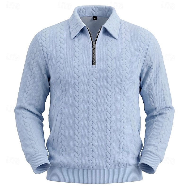 Chase | Textured Quarter-Zip Sweater 4