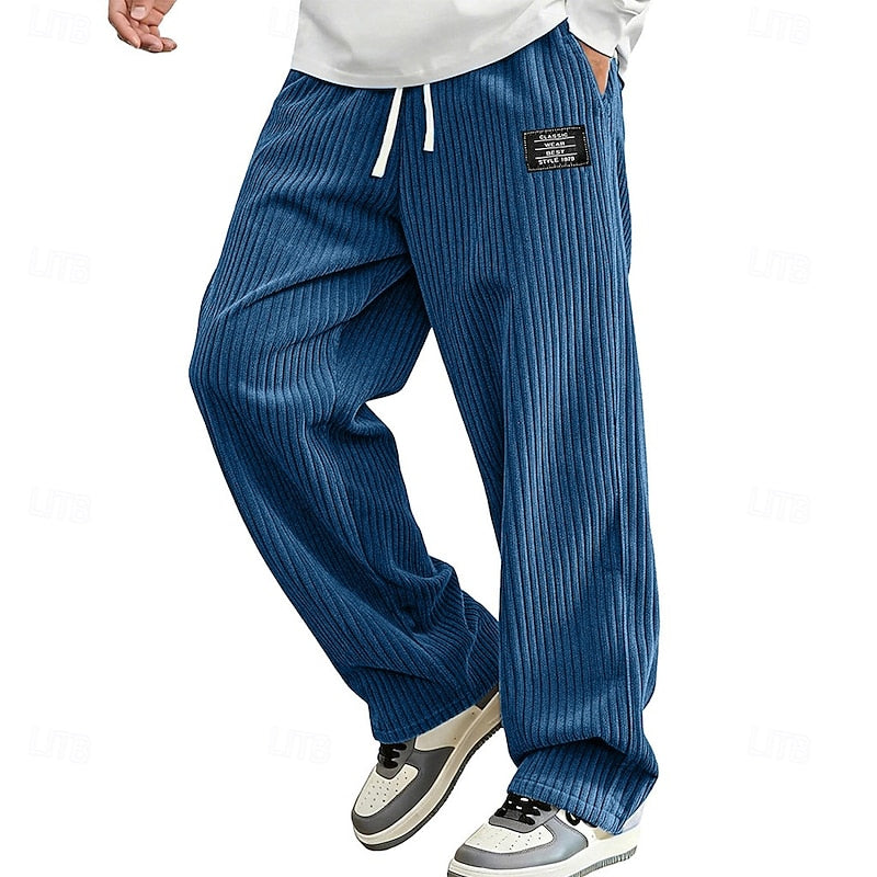 Damian | Relaxed Ribbed Comfort Pants 0