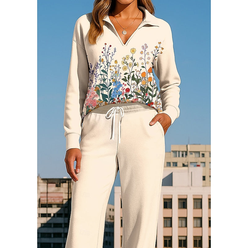 Eliana | Floral Collared Two-Piece Set 2
