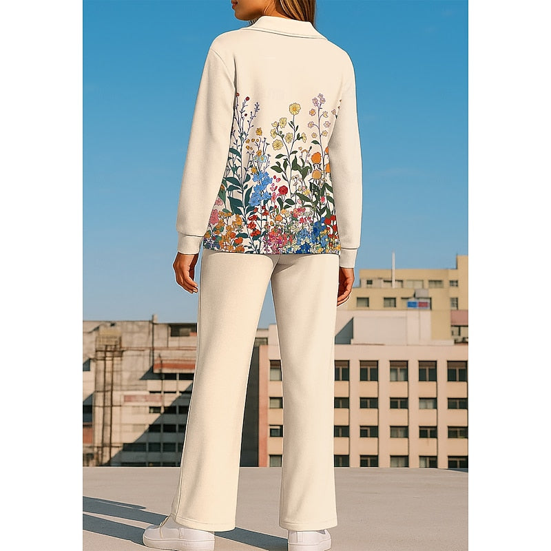 Eliana | Floral Collared Two-Piece Set 3