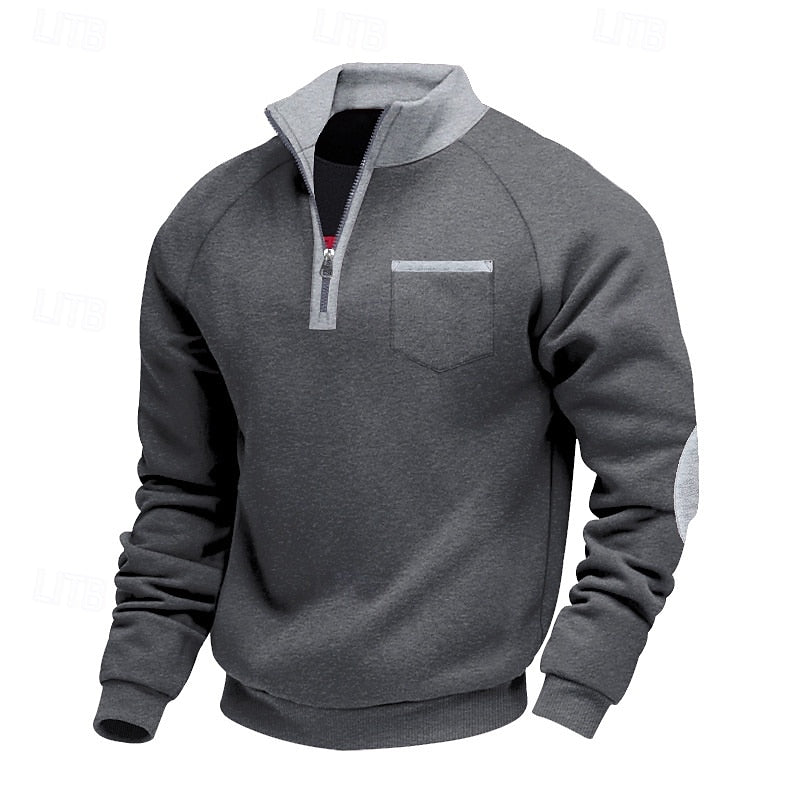 Keith | Quarter-Zip Colour Block Pullover 10