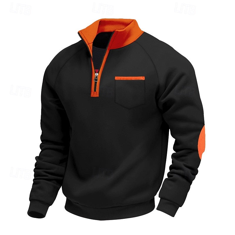 Keith | Quarter-Zip Colour Block Pullover 7
