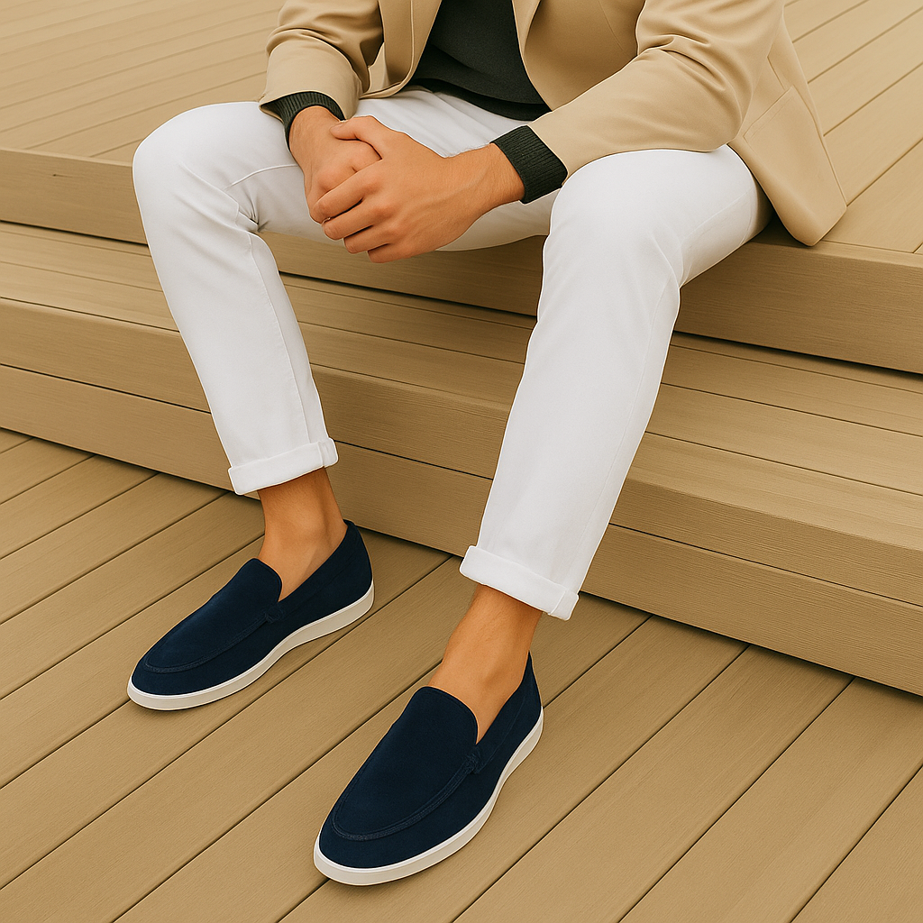 LAURENT MONACO | ELEGANT SUEDE LOAFERS 8