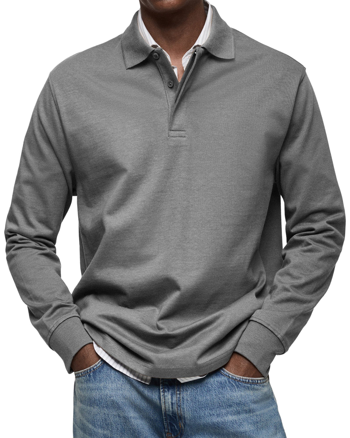 LAURENT MONACO | LUXURY LONG-SLEEVED POLO SHIRT 5