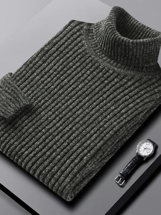 LAURENT MONACO | MEN'S RIBBED TURTLENECK SWEATER 9