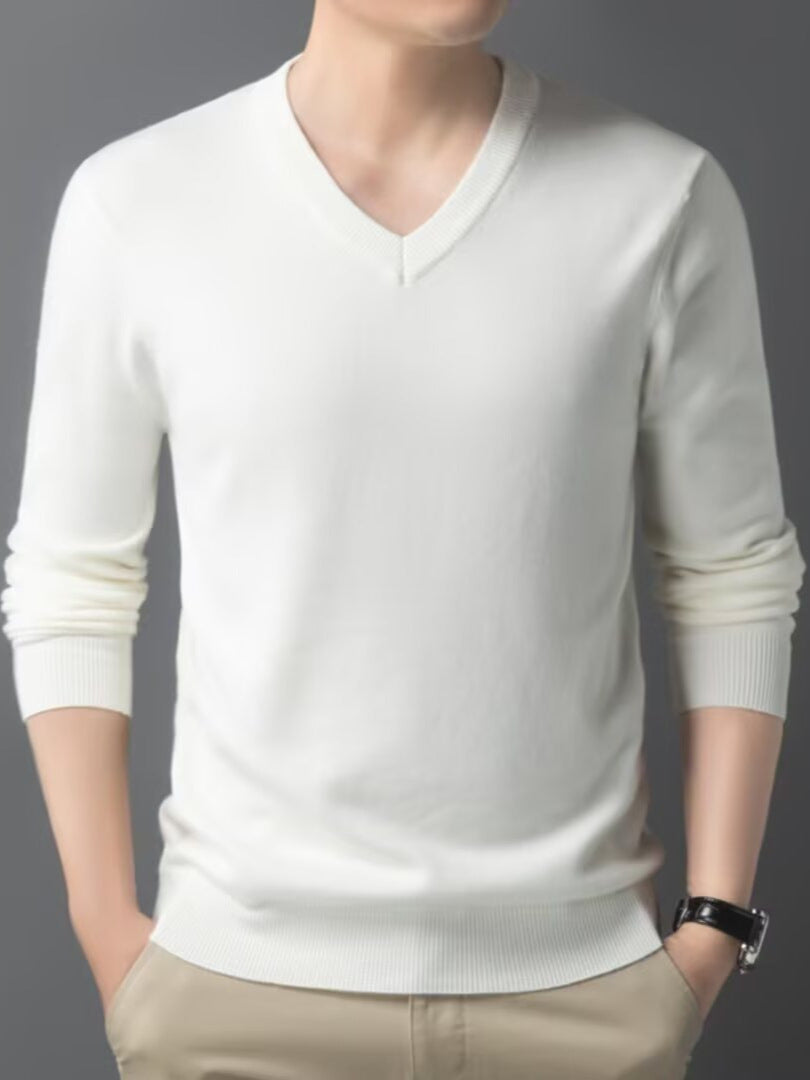 LAURENT MONACO | MEN'S V-NECK KNIT SWEATER 5