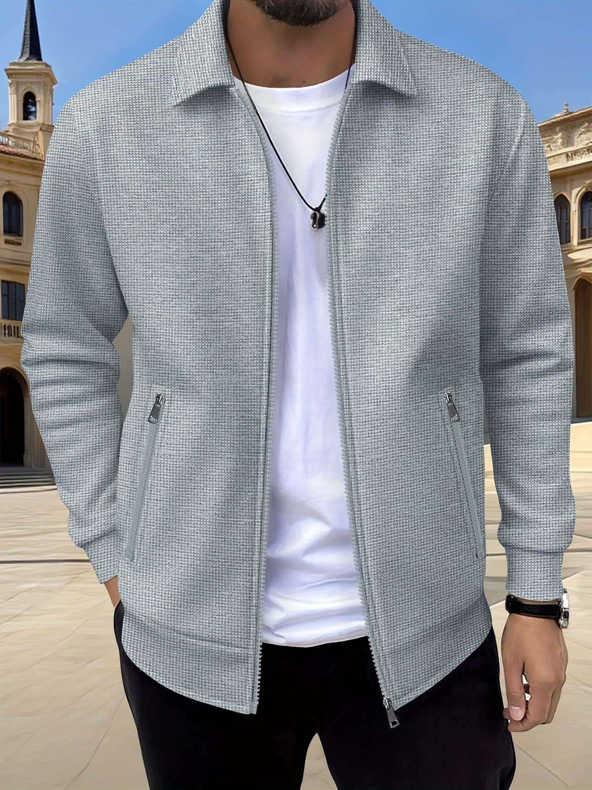 LAURENT MONACO | MEN'S ZIPPERED JACKET 2