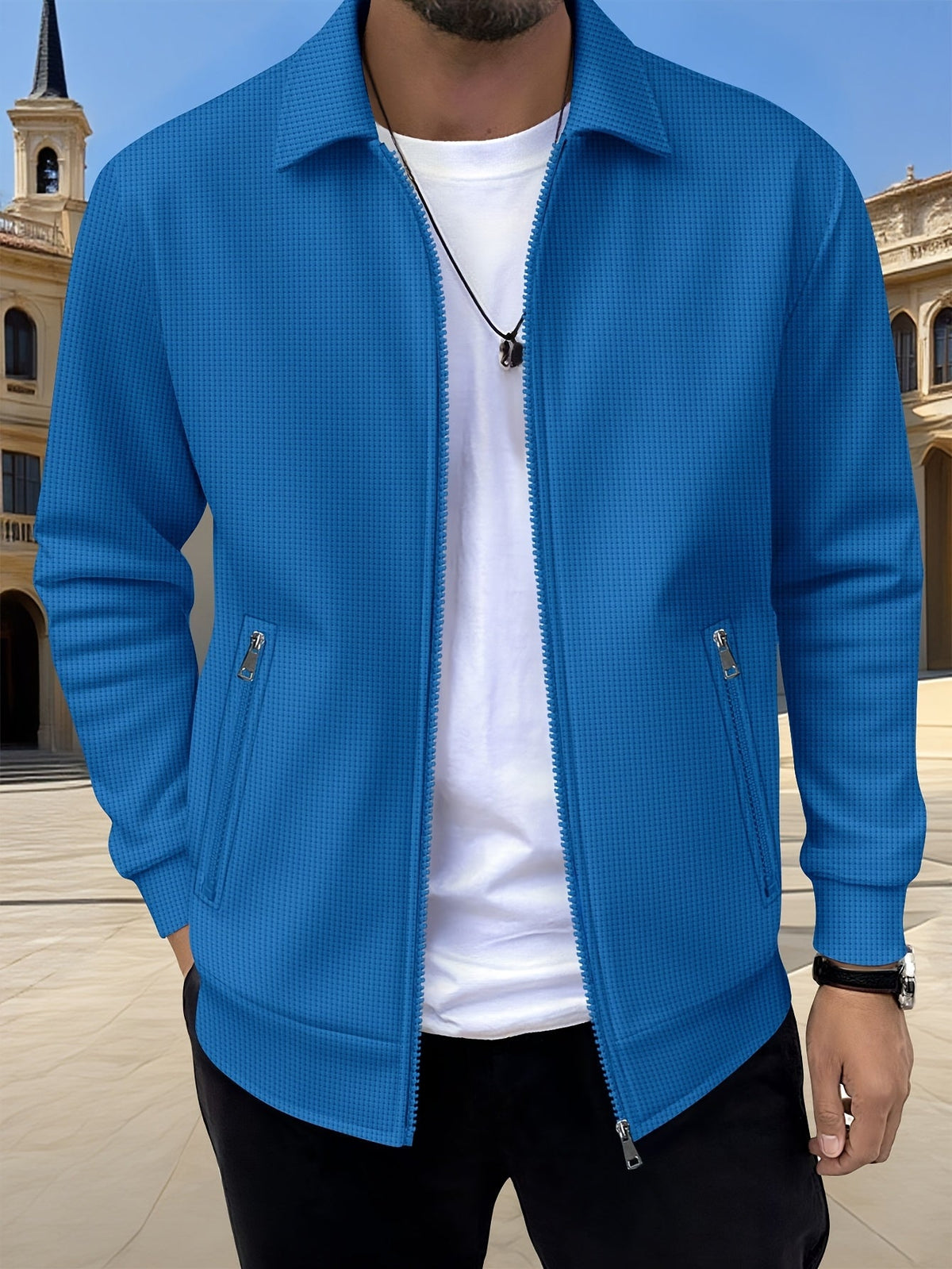 LAURENT MONACO | MEN'S ZIPPERED JACKET 5