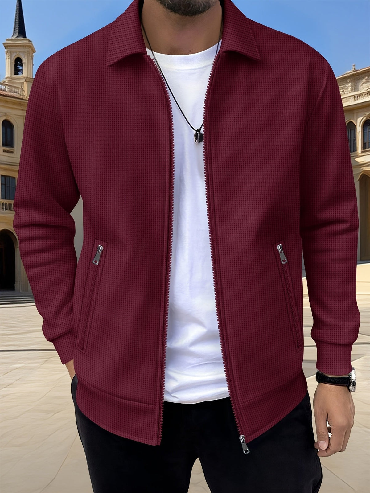 LAURENT MONACO | MEN'S ZIPPERED JACKET 7