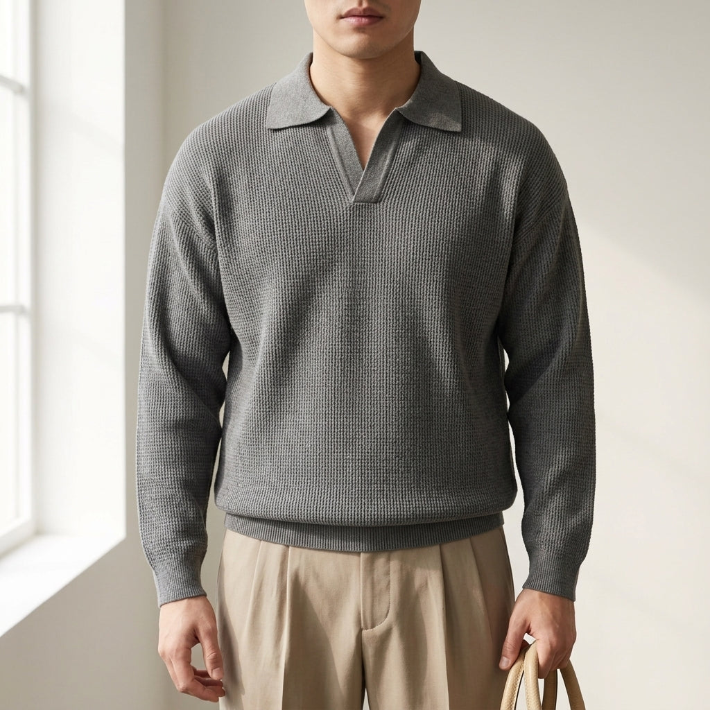 Monaco Knit Polo Sweater 0