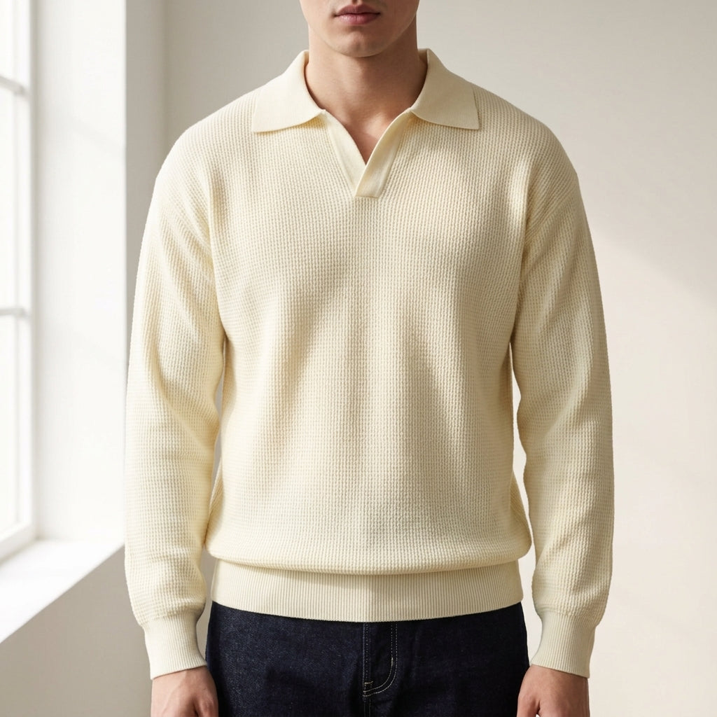 Monaco Knit Polo Sweater 1