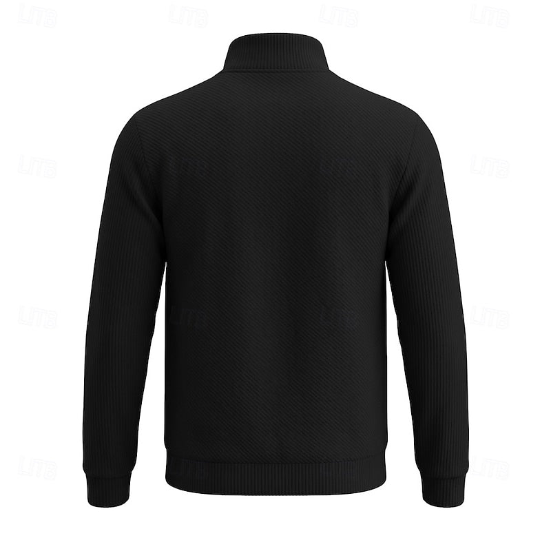 Quentin | Textured Quarter-Zip Pullover 7