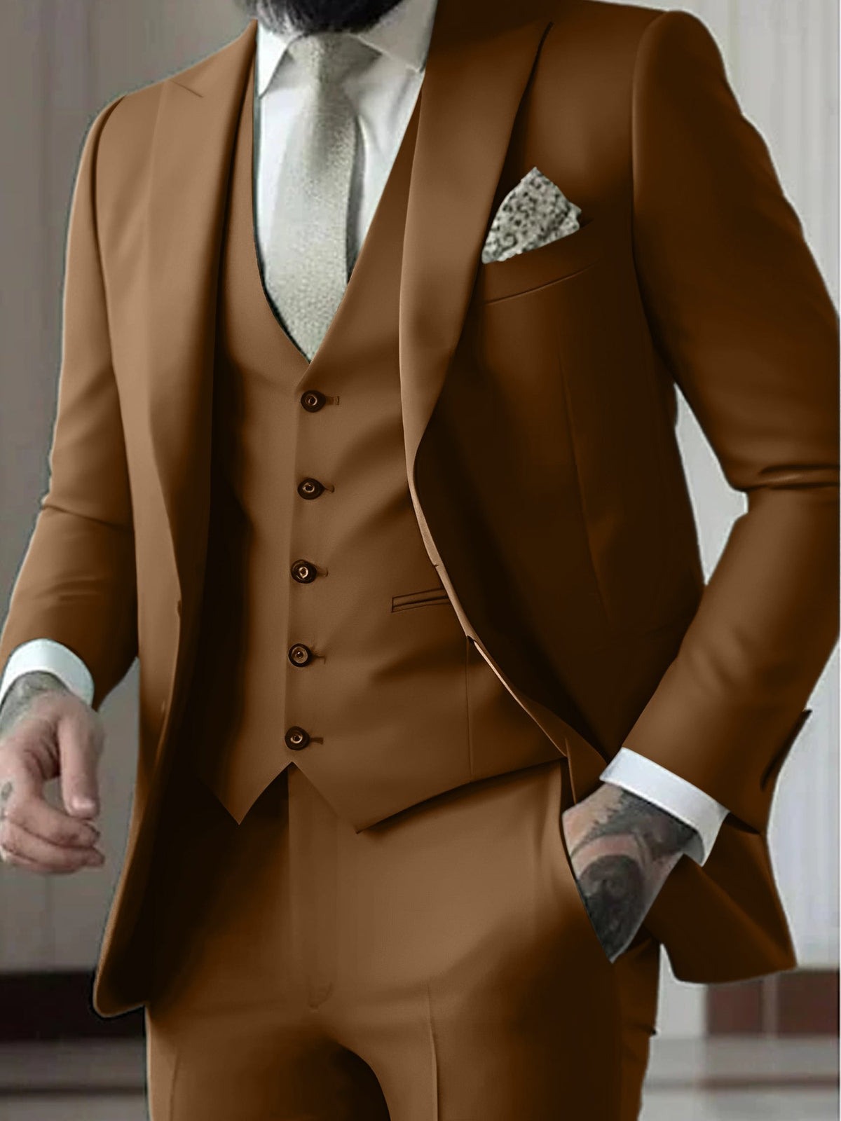 THREE PIECE SUIT FOR MEN 5