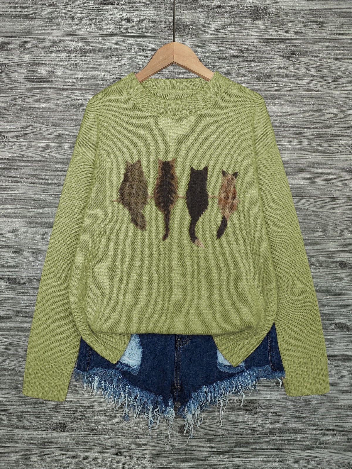 Tamara | Cozy Cat-Print Sweater 8